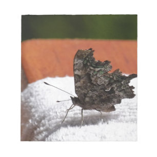 Dark Camouflage Butterfly Notizblock