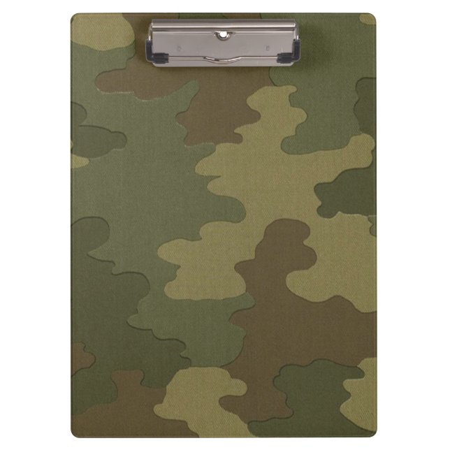 Dark Camouflage Clipboard Klemmbrett (Vorderseite)
