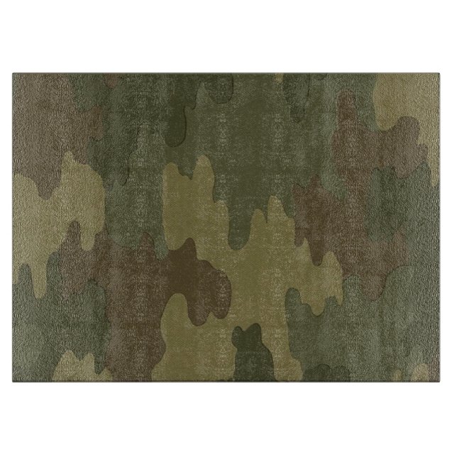 Dark Camouflage Cutting Board Schneidebrett (Vorderseite)