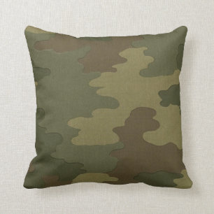 Dark Camouflage Pillow Kissen