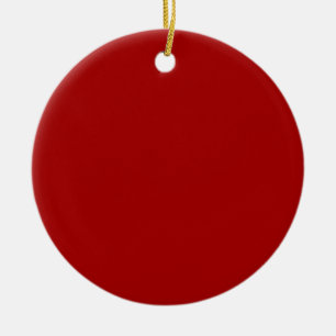 Dark Candy Apple Red Keramik Ornament