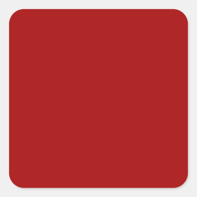 Dark Candy Apple Red Quadratischer Aufkleber (Vorderseite)