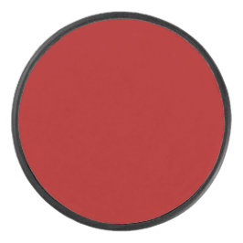 Dark Candy Apple Red Solid Color Eishockey Puck