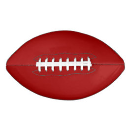 Dark Candy Apple Red Solid Color Football