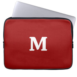 Dark Candy Apple Red Solid Color Laptopschutzhülle
