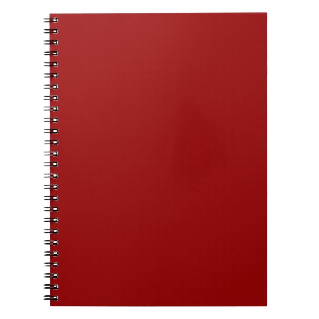 Dark Candy Apple Red Solid Color Notizblock (Vorderseite)
