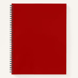 Dark Candy Apple Red Solid Color Notizbuch