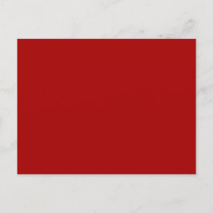 Dark Candy Apple Red Solid Color Postkarte