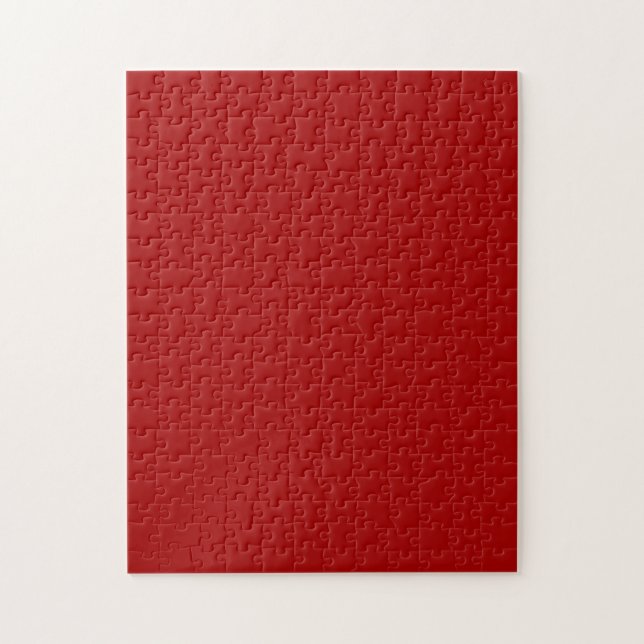 Dark Candy Apple Red Solid Color Puzzle (Vertikal)