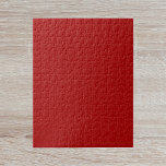 Dark Candy Apple Red Solid Color Puzzle<br><div class="desc">Ein intensives und fesselndes Rot,  das Power und Leidenschaft ausstrahlt. Diese kühne Farbe erinnert an den Reichtum eines erlesenen Weins und den dramatischen Flair eines krummen Sonnenuntergangs. Diese Touch ist perfekt für einen beeindruckenden Eindruck.</div>