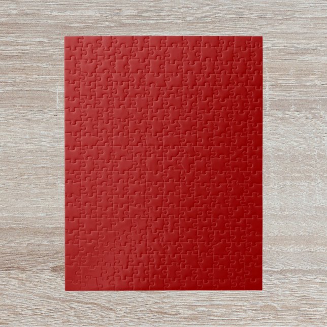 Dark Candy Apple Red Solid Color Puzzle (Von Creator hochgeladen)
