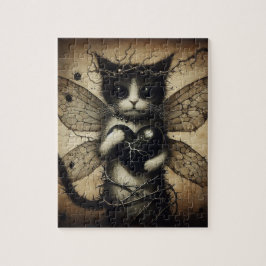 Dark Cat Fairy Puzzle