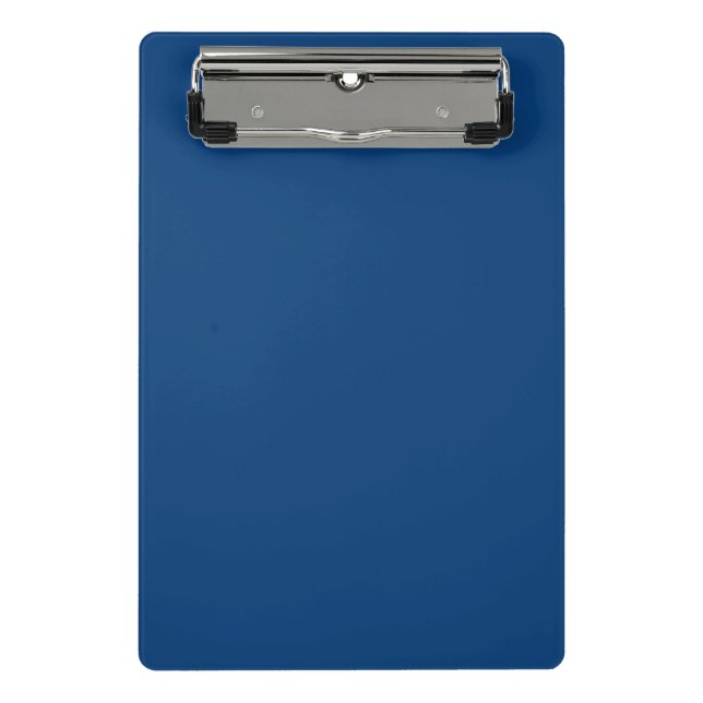 Dark Cerulean Mini Klemmbrett (Vorderseite)
