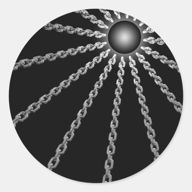 Dark Chains Runder Aufkleber (Vorderseite)