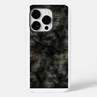 Dark Charcoal Smoke Grunge Texture iPhone Case 14 Pro Hülle