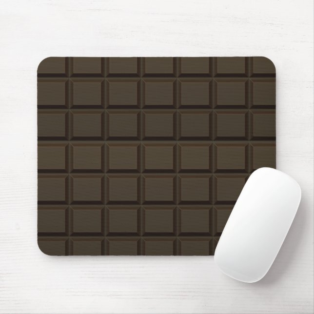 Dark Chocolate Candy Bar Mousepad (Mit Mouse)