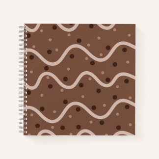 Dark Chocolate Drizzle & Sprinkles Pattern Journal Notizbuch