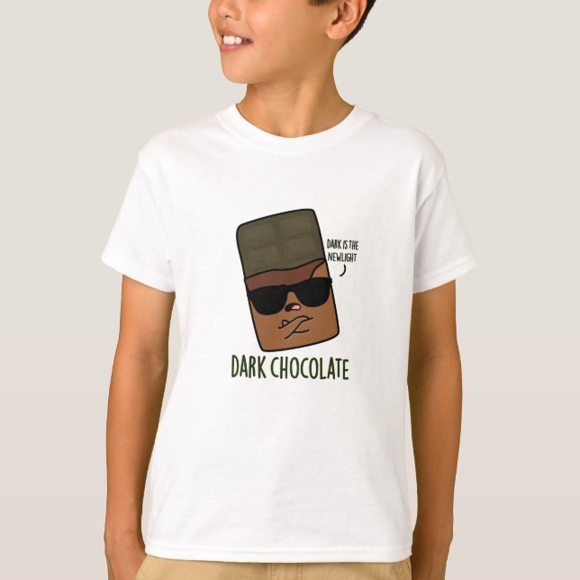 Dark Chocolate Funny Candy Pub T-Shirt (Vorderseite)