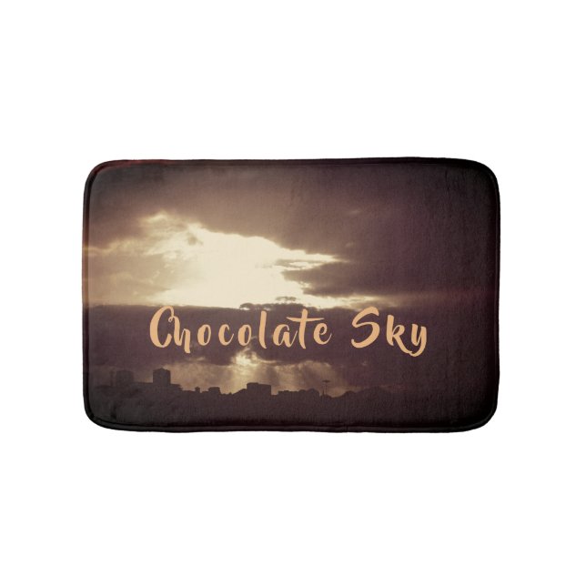 Dark Chocolate Plymouth Sky Sunset Bath Mat Badematte (Vorderseite)