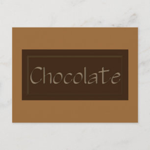Dark Chocolate Recicard Postkarte