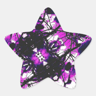 Dark Chrome Matter Stern-Aufkleber