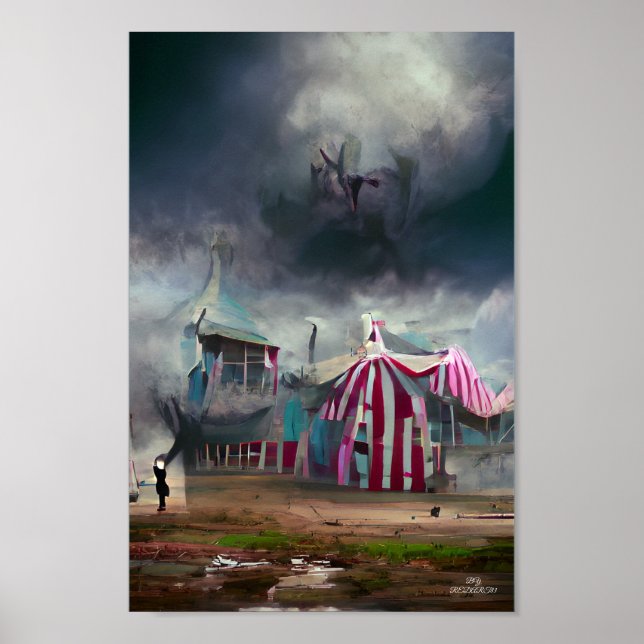 DARK CIRCUS Fantasy Art Illustrations Poster (Vorne)