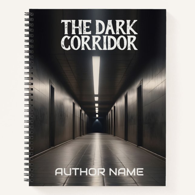 Dark Corridor Book Cover Inspiration Notebook Notizbuch (Vorderseite)