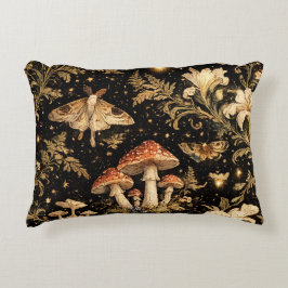 Dark Cottagecore Botanical Pattern Fabric - Vintag Dekokissen