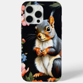 Dark Cottagecore Squirrel & Floral Phone Case