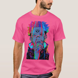 Dark Cursed Silhouette with Rainbow Accents girl T-Shirt