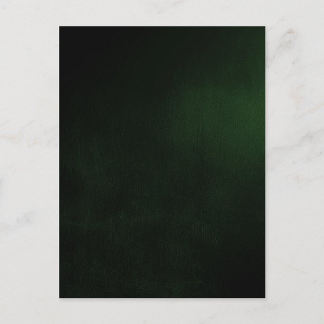 Dark Custom Green Background Postkarte (Vorderseite)