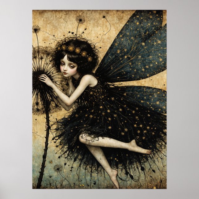 Dark Dandelion Fairy Poster (Vorne)