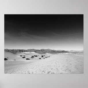 Dark Death Valley Sand Dunes Poster