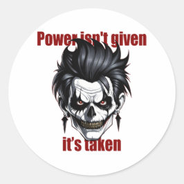 Dark Dominance Runder Aufkleber