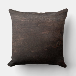 Dark Down Wood Throw Kissen