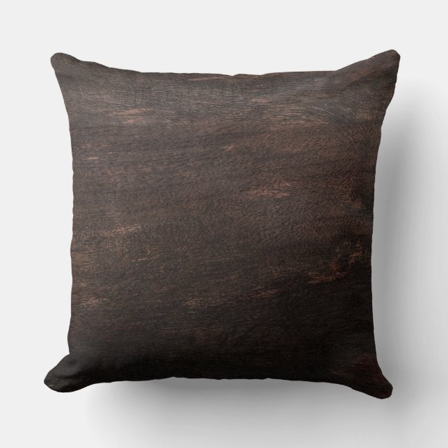 Dark Down Wood Throw Kissen (Vorderseite)