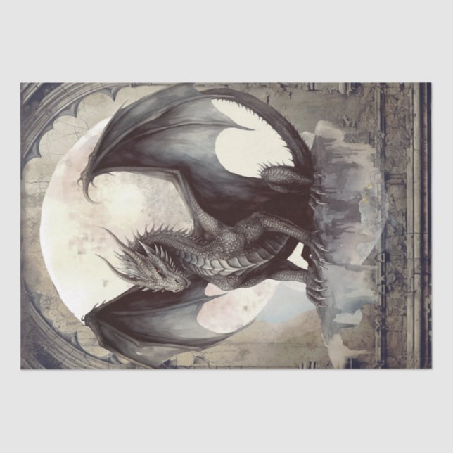 Dark Dragon Seidenpapier (Vorderseite)