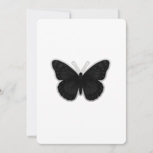 Dark Elegance Butterfly Einladung