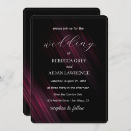 Dark Elegant Wedding Invitation Design Einladung