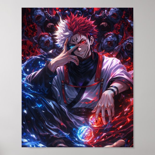 Dark Elemental Sorcerer Poster – GOJOXSUKUNA (Vorne)