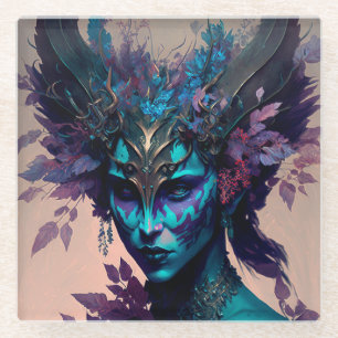 Dark Elf Fantasy Art Glasuntersetzer