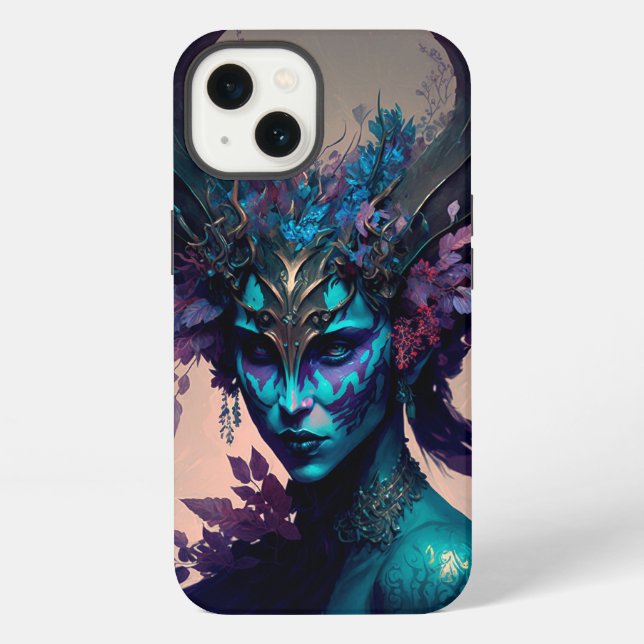 Dark Elf Fantasy Art iPhone Hülle (Rückseite)