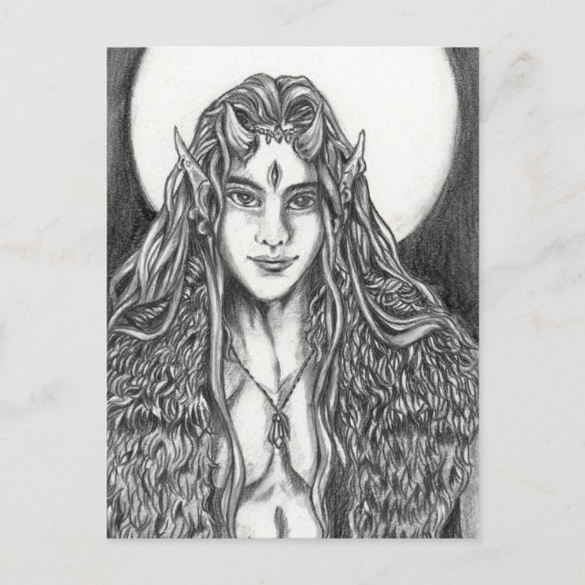 Dark Elf Postkarte (Vorderseite)