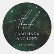 Dark Emerald Green Magical Gold Vielen Dank