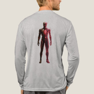 Dark Energy Speedster Rückseiten-Grafik Langarm-Sh Tri-Blend Shirt