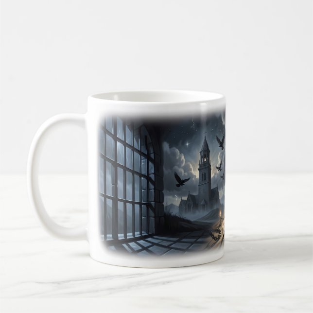 Dark Escape und Heilige Stille Tasse (Links)