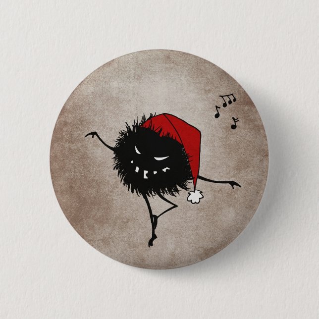 Dark Evil Christmas Bug Button (Vorderseite)