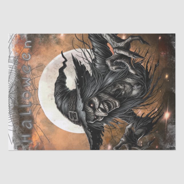Dark Evil Hexe Seidenpapier (Vorderseite)