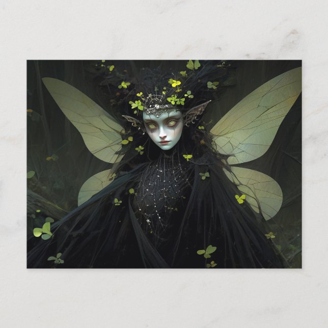 Dark Fairy Fantasy Art Postkarte (Vorderseite)