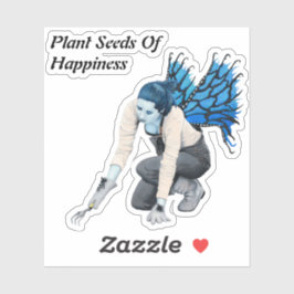 Dark Fairy Garden Gardener Fantasy Art Sticker